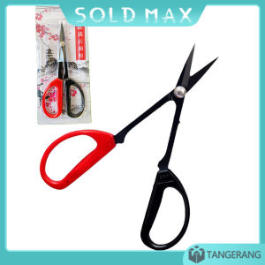 20.5cm Gunting Prunning Scissor Bonsai Merah Hitam Bahan Carbon Import