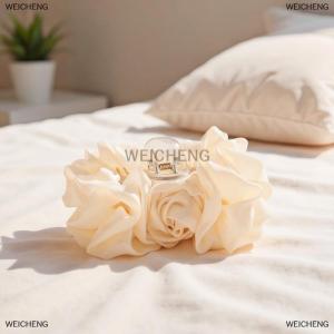 [COD] WEICHENG 1Pcs Chiffon Flower Bow Hair Claw ClipLarge Jaw Clips for Thick HairNo-slip Fashion Summer Hair Accessory for Women