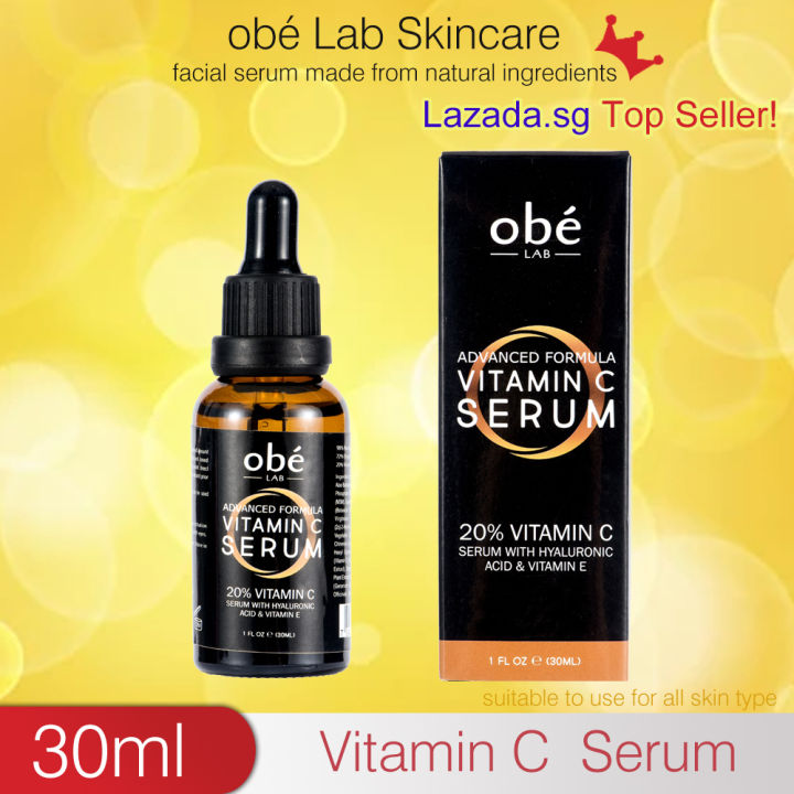 Obe Lab Vitamin C Serum for Face 20 with Hyaluronic Acid & Vitamin E