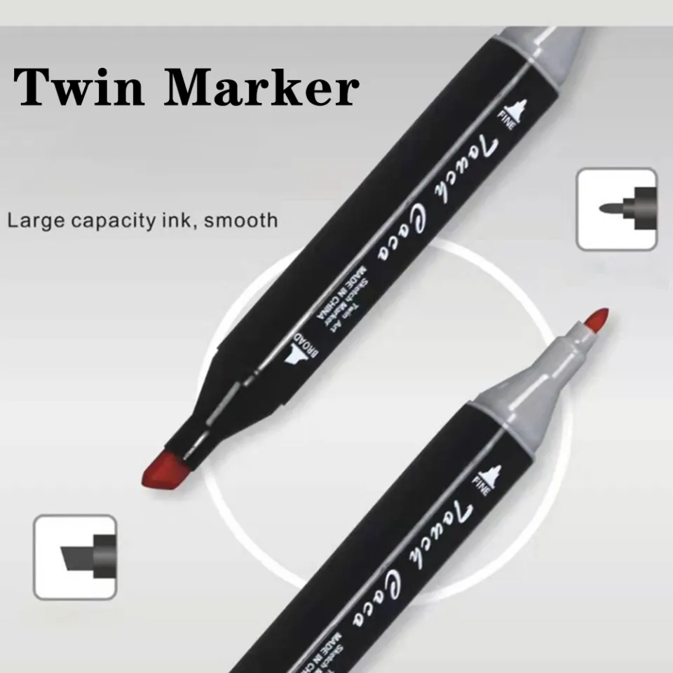 Double Ended Marker Color 24/36/48/80/168 Color Quick Drying