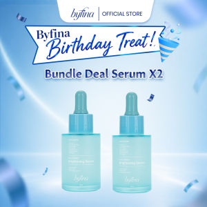 Byfina Brightening Serum Duo with Niacinamide Glutathione Alpha Arbutin | For Dark Spots Glow
