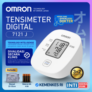 OMRON - Tensimeter Digital HEM 7121J | Tensi Digital Alat Ukur Tekanan Darah | Blood Pressure Monitor HEM 7121 J