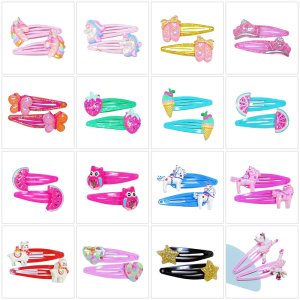 Children Hairpins Hair Clip Animal Shape for Kid Stage Flickering 3D Colorful Butterfly 2000s Girls Headdress