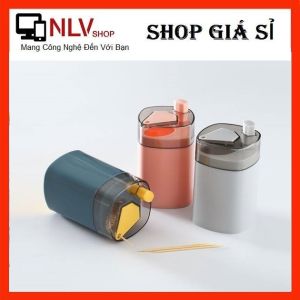Hộp Đựng Tăm Thông Minh Có Nút Nhấn Lấy Tăm Tiện Lợi Nhiều Màu Vuadienmay