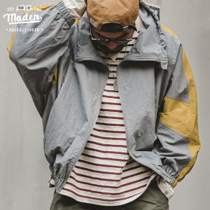 Maden brand tooling style 2025 autumn new men hip-hop European and American style retro loose detachable double zipper jacket ins net red short color boyfriend matching letters male jacket