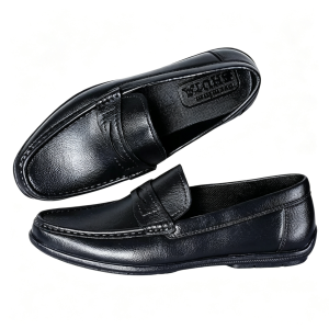 SHUTA Waterproof Non-Slip Rubber Shoes Black easy on Slip On Flat Sole For School Office Men & Women Sizes 36-45