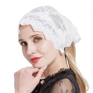 Tinh tế Mạng Che Mặt viền ren khăn choàng cho phụ nữ mantilla khăn choàng in hoa tiệc cưới mũ nón trang phục cô dâu phụ kiện
