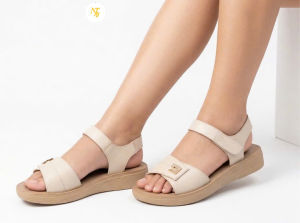 Giày sandal cao 2.5cm đế êm chân quai khoá dán - (75TTT) - Hàng chính hãng Jolie