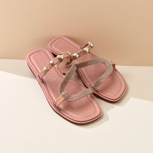 S detail simple to go flat sandal shoes kasut perempuan