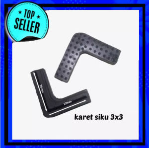 ( isi 4 biji ) Karet Kaki Meja Kursi Rak Besi Siku 3x3 - Perlengkapan Rumah Furniture