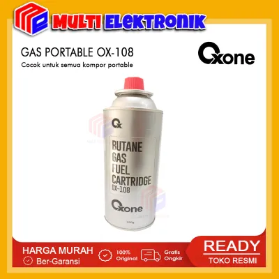 OXONE OX108 Gas Portable / Gas Butana / Gas Kaleng 250 Gram untuk Semua Jenis Kompor Portable