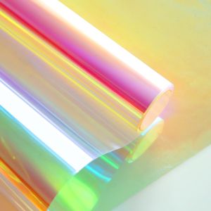 【Value Bundle】 Decorative Iridescent Window Film Self Adhesive Glass Film Chameleon for Home Decal DIY car Window Sticker