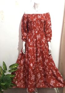 HOMEY DRESS JUMBO/CANDA LONG DRESS/GAMIS LENGAN PANJANG