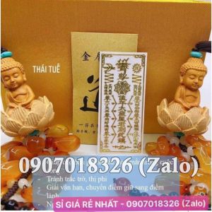(ĐỒ CHUẨN ) Sét 3 Món Thái Tuế 2026 : Kim Bài Thái Tuế - Phù Thái Tuế Bình an May mắn