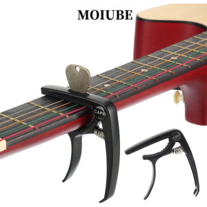 Guitar Capo With Slot Metal Plastic Grain Guitar Capo Easy Change Clamp Key Acoustic
