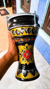 darbuka anak motif batik lukis head power beat hitam
