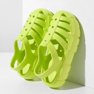 Free Shipping EVA Clogs With Thick Soles Roman-Style Sandals DIY Embellishments And Beach Slippers For Outdoor Wear