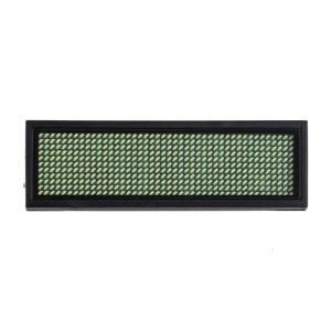 LED Mini Digital Name Message Tag Sign Programmable Scrolling Rechargeable Trade Show Business Screen