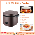 SG【Ready Stock】Mini 1.2L Rice Cooker Pure Bite Mini Cooker Food-Grade Safety 2-Cup Capacity & One-Touch Simplicity. 