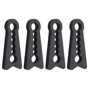 NOBLELYN 4Pcs Silicone Car Door Shock Absorber Soundproofing Seal Door Lock Cover Thickened Sound Damper Door Lock Buffer for Quieter Closing