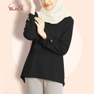 𝐐𝐀𝐘𝐑𝐀𝐀 BUTTON BLOUSE SOFT COTTON CREPE / MUSLIMAH BLOUSE / MUSLIMAH CASUAL