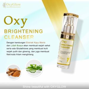 Oxyglow Cleanser Brightening Toner Wajah Untuk Kulit Normal dan Flek Sel Kulit Mati