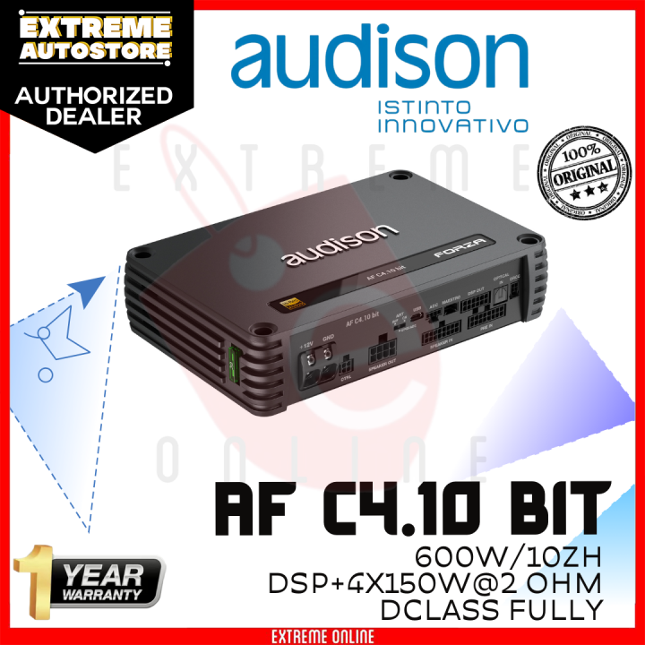 Amplificateur Audio Voiture Audison Forza AF C4.10 Bit - Neuf Dans Son Emballage