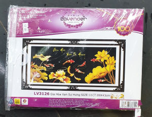 Tranh thêu chữ thập Gia hòa vạn sự hưng LV3126