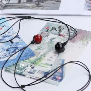 Rest of My Life Is You Reddish Black Agate Couples Necklace a Lucky Beads Fashion Men And Women Pendant Students Best Friend Choker M37