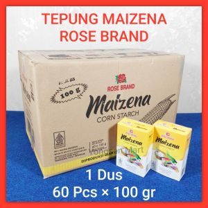 ( 1 DUS ) Tepung maizena Rose Brand 100gr  pati jagung corn starch maizena 100 gram