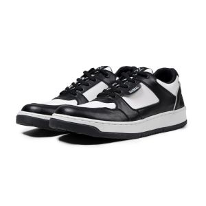 CIRILLO BLACK WHITE |ManNeedMe x NAZ| Sepatu Sneakers Pria Casual Shoes ORIGINAL SOL DIJAHIT