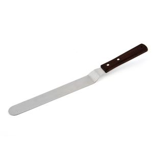 ODZ5L Tay cầm bằng gỗ Lưỡi Dụng cụ làm bánh Trang trí bánh Phủ sương giá để trộn Máy cắt bơ Bánh Scraper Icing Spatula Spatulas