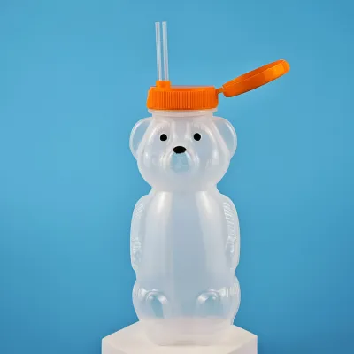 Baltra Bear Straw Cups for Babies with Flexible Straws 8 OZ Sippy Bottles Food-Grade