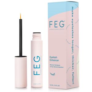 FEG Eyelash Rapid Eye Lash Growth Serum For Lashes and Eyebrows Creates Longer & Darker Eyelashes Eyelash Enhancing Serum to Help Lengthen Thicken and Darken Your Eyelashes Single Pack