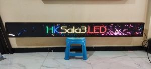 Running Text Full Colour 20x200cm Wifi P5 Indoor