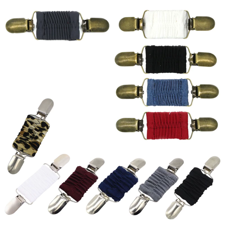Fashionable Elastic Clothes Clip Brooch Pin Sweater Shawl Cape Pin Shirt Clip Sweater Shawl Capes Accessories