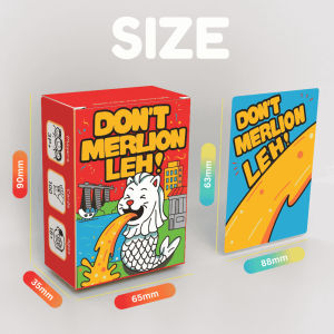 (Authentic) Dont Merlion Leh – Singaporean Drinking Card Game | Age 18+ | 3+ Players