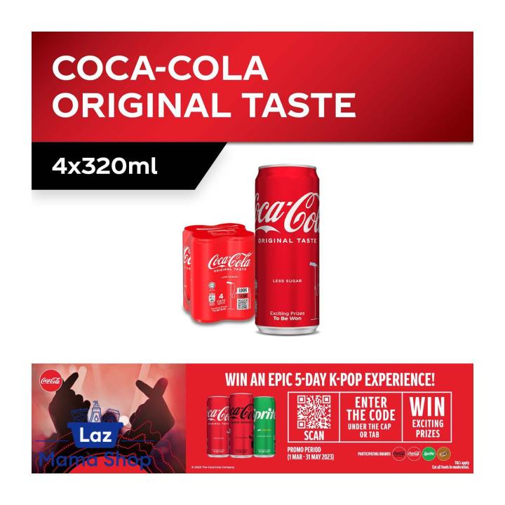 Coca-Cola Original Taste (4 X 320ML) | Lazada Singapore