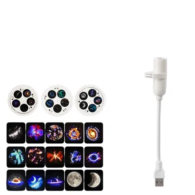 Deep Sea Projection Lamp Creative Rotating Starry Night Light Galaxy Projector RGB Lighting Home Decoration Lamp