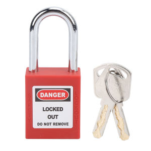 Stainless Loto Padlock Safety Lockout Padlock Keyed for Machinery 6 Hole Nylon Steel Lockout Hasp