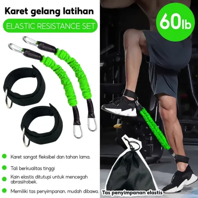 HTD SPORT Resistance Bands Yoga One Set Power Resistance Set Tali Pembantu Fitness Gym Power
