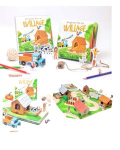 Buku Edukasi Anak - Playbook Pop Up The Village (BILINGUAL)