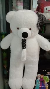 Boneka Teddy Bear Topi syall 1.1 M Warna Putih