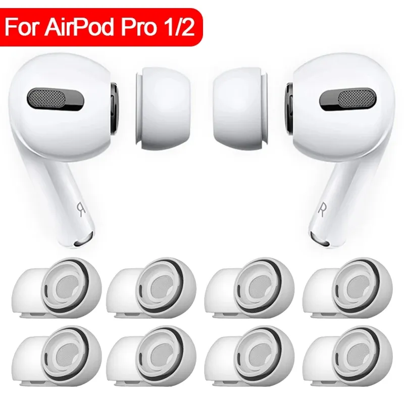1-4pairs Soft Silicone Ear Tips for Airpods Pro 1/2 Protective
