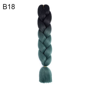 24Inch Synthetic Jumbo Braids Crochet Prestretched Hair Pink Purple Braiding Hair Extensions For Women