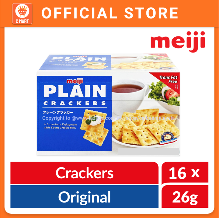 Meiji Plain Crackers Original Biscuits Japan (Original 416g) 日本明治燕麦苏打饼干