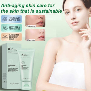Exfoliating Gel Deep Cleansing Oil Control Facial Body Scrub Gentle Exfoliator Pore Care Blackhead Removal Acne Prone Skin