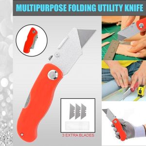 Cutter Karter Pisau Lipat Folding Knife SK5 Alat Potong Buka Kertas Kardus Paket Unboxing Cardboard Multifungsi