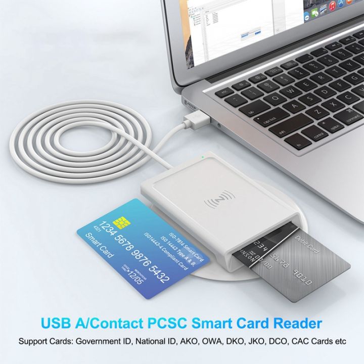 Double Interface Smart Card Module Contact + NFC 2-In-1 Smart Card Reader PC-Linked Dual-Interface Smart ...