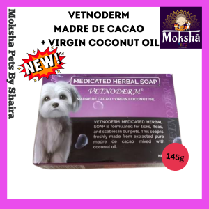 Vetnoderm medicated herbal soap Madre cacao+VCO. Herbal Extract +VCO Sulfur